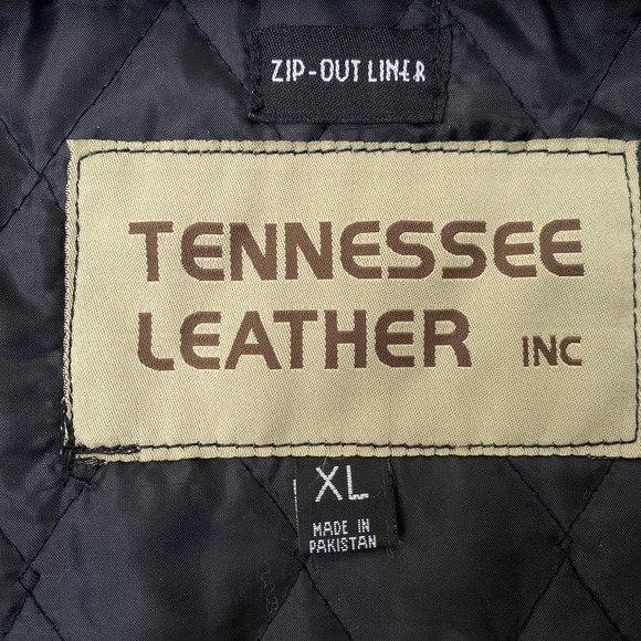 Tennessee Leather Inc Zip Out Liner Motorcycle Jacket black and Purple Corset XL - Picture 2 of 11